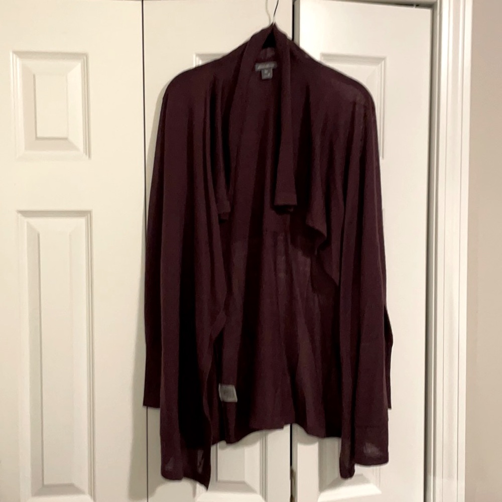 Eddie Bauer cardigan- deep plum!